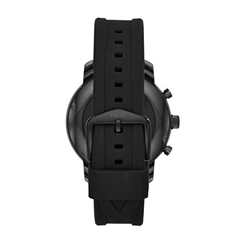 Fossil Q Explorist Herren Smartwatch Gen.3 - Schwarzes Edelstahlgehäuse mit schwarzem Silikonarmban