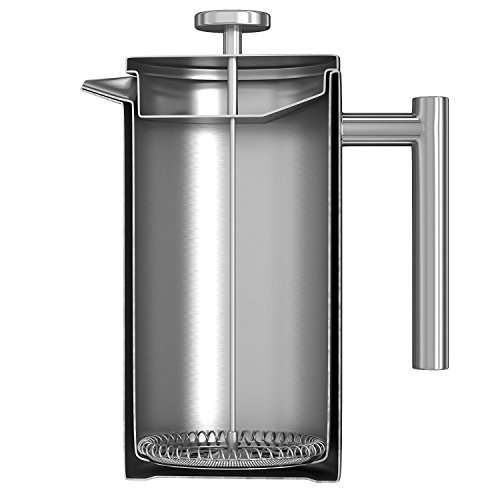 FRENCH PRESS 1 Liter von Coffee Gator - Doppelwandige Französische Kaffeepresse um Kaffee länger w