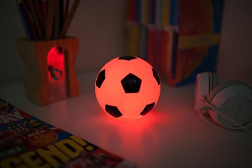 Fußball-Lampe, schwarz-weiß, mit Farbwechsel