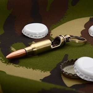 Gift House International IGGI ™ Retro Military Bullet Flaschenöffner Schlüsselring .308 Caliber