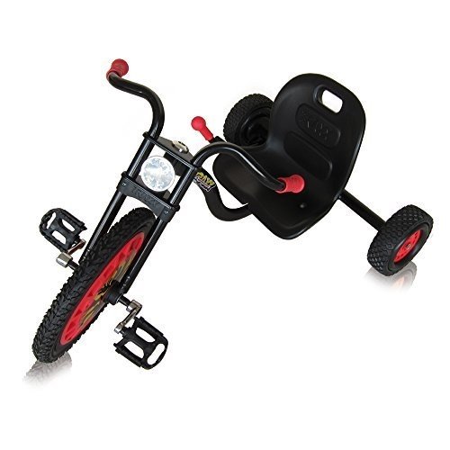 Hauck T92002 Typhoon, Trike/ Dreirad-Chopper, schwarz/rot