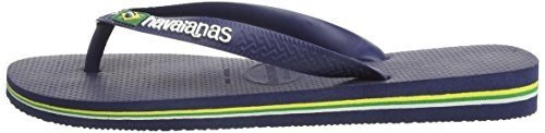 Havaianas Unisex Brasil Logo Zehentrenner, Blau (Brasil Logo Navy Blue), 45/46 EU (43/44 Brazilian)