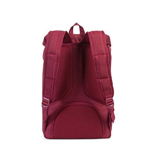 Herschel Supply Co. Rucksack Little America mid-volume, Winetasting Crosshatch/Tan Synthetic Leather