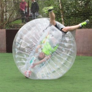 Holleyweb TM Colour Dot Bumper Ball aufblasbar, Kinder, wie Loopy Ball, Zorb Ball, zum Fußball spie