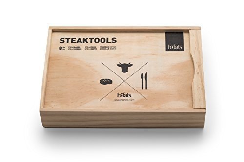 höfats - Steaktool | Fleischbesteck | Steakbesteck 8-teilig | Steakgabel | Steakmesser für 4 Perso