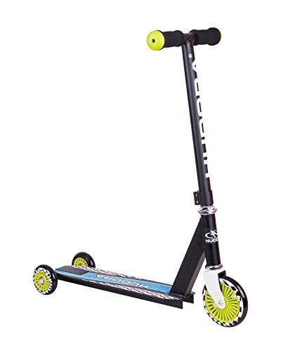 HUDORA Kinder-Roller Evolution Boy Scooter Kinder, Schwarz, Umstellbarer Scooter für Kinder, 22015