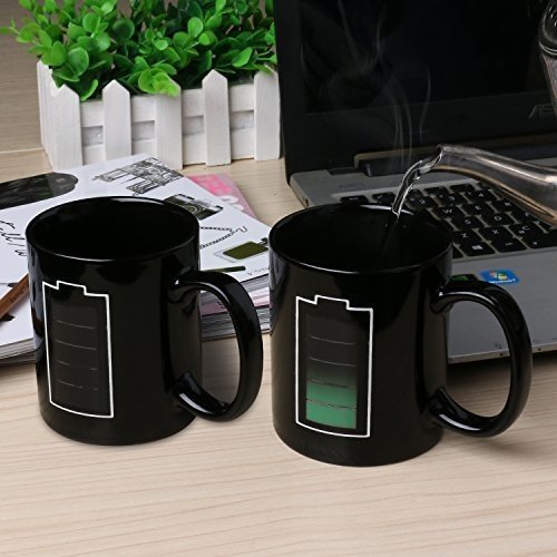 Incutex Color changing mug Tasse mit Thermoeffekt Farbwechseltasse – Batterie