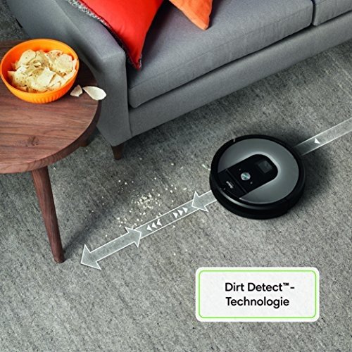 IRobot Roomba 960 Saugroboter (hohe Reinigungsleistung, keine Verhedderungen und mit Dirt Detect, re