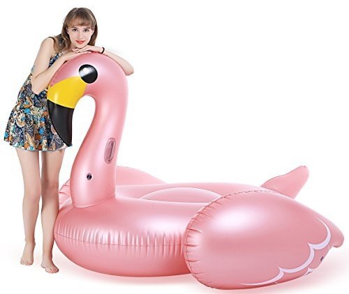 Jasonwell Riesiger Aufblasbar Flamingo Luftmatratze Aufblasbarer Flamingo Pool Floß Schwimmtier Sch