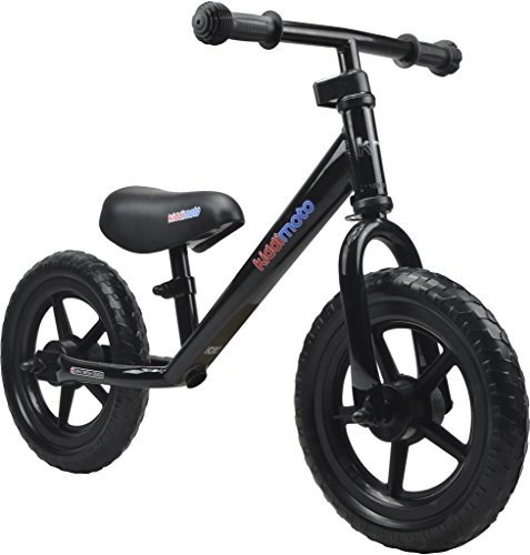 Kiddimoto SJ3 leichtes Metall Lauflernrad, ab 18 Monate, black