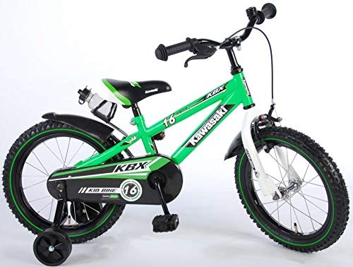 Kinder Fahrrad Kawasaki KBX 16 mit Rücktrittbremse und Trinkflasche