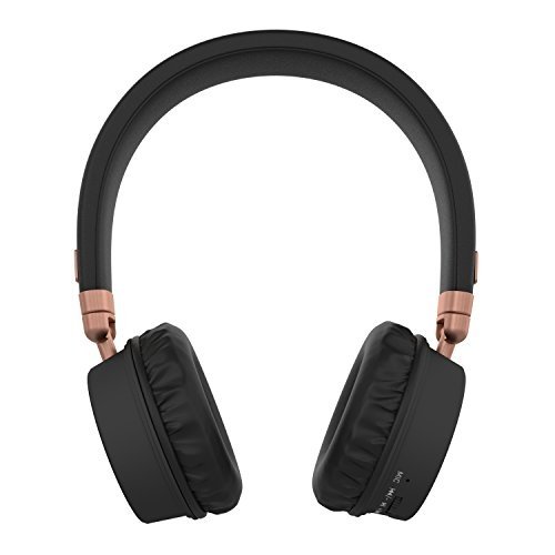 KitSound Harlem On-Ear Leicht Bluetooth Kopfhörer mit Integriertem Mikro und Musiksteuerung - Rosé