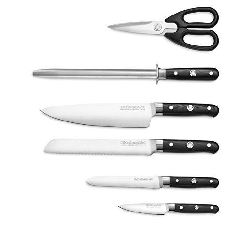 KitchenAid 7-teiliges Set, Aluguss, Schwarz, cm, 32.7 x 17.8 x 40.8 cm, 1 Einheiten