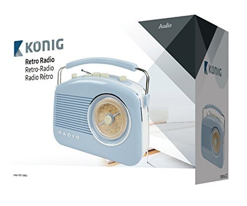 König HAV-TR710BU Retro-Design AM/FM-Radio blau