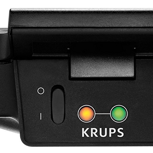 Krups FDK 451 Sandwich-Toaster (850 Watt, Toastplatten 25 x 12 cm) schwarz