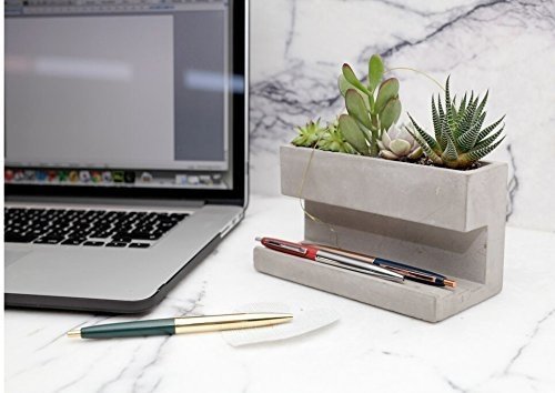 Large Concrete Desktop Planter