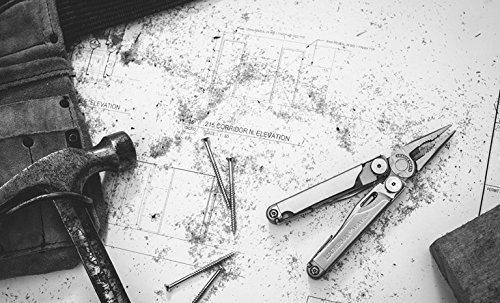 LEATHERMAN Wave 100% Edelstahl mit 19 Werkzeugen, 1 Stück,LTG830078