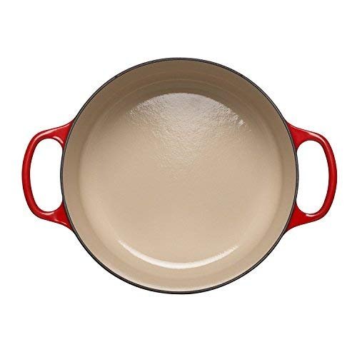 Le Creuset Gusseisen Bräter Signature rund 26 cm, kirschrot