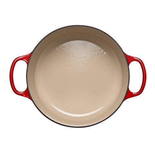 Le Creuset Gusseisen Signature Rund Bräter 24 cm, Kirschrot