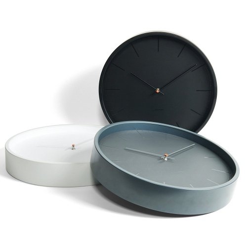 Leff Amsterdam - wall clock - Wanduhr - tone35 - grau - Ø 35 cm