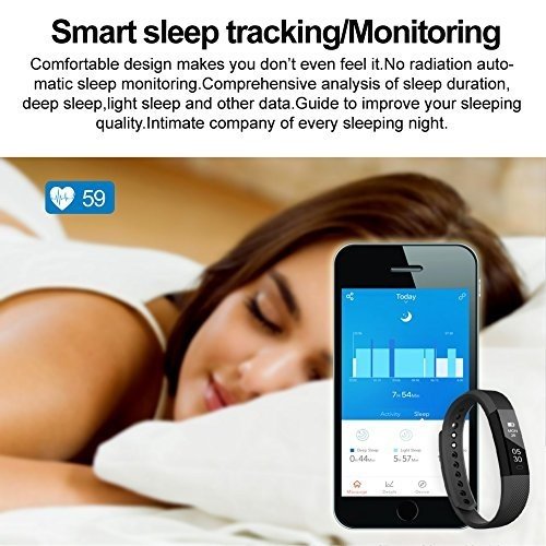 Lintelek Smart Fitness Uhr IP67 Wasserdicht Bluetooth 4.0 Activity Tracker Gesundheits-Schlaf-Monito