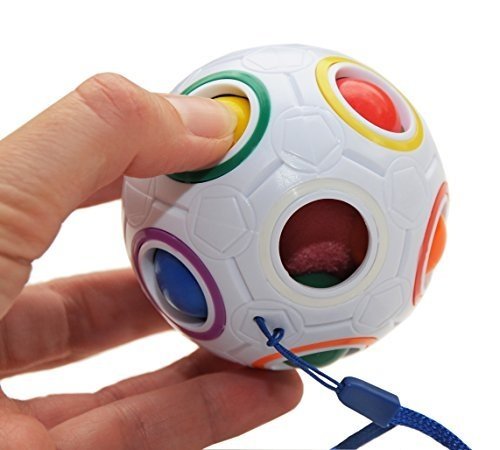 Magic Ball Regenbogen Puzzle Zauberball für Kinder Erwachsene - Fidget Cube Ball Spielzeug für Kon