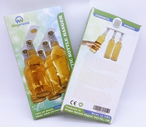 Magnetischer Bier Flaschenträger Für 6 Flaschen - Platz sparend und organisiert Flaschen zum Kühl