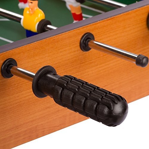 Mini Kicker helles Holzdekor Tischfußball Maße: 51x31x8 cm Gewicht: 2,6 kg, 4 Spielstangen Tischki