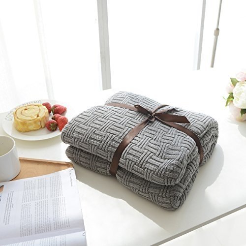 MYLUNE HOME 100% Baumwolle Strickdecke