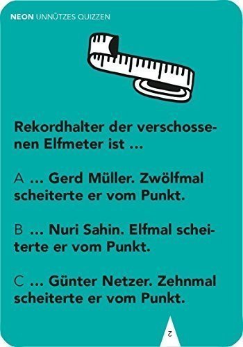 NEON Unnützes Quizzen: Fußball