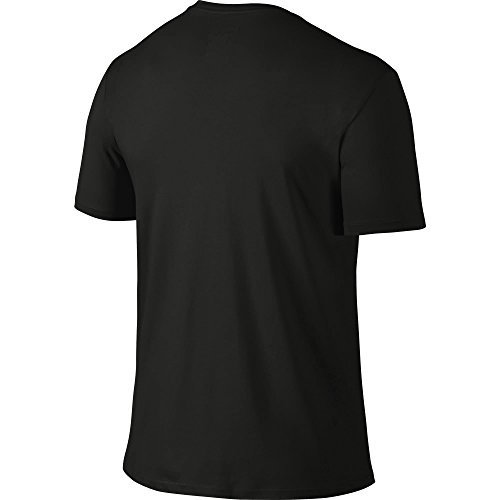 Nike Herren Dri-Fit Cotton Kurzarm 2.0 T-Shirt, Schwarz (Schwarz (Schwarz-Weiss)), L