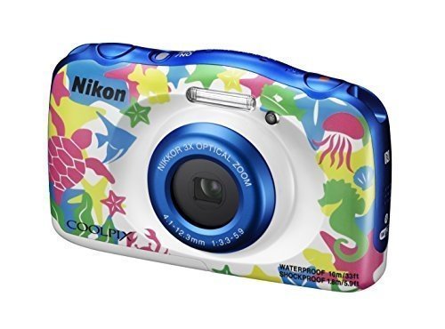 Nikon Coolpix W100 Marine Kompaktkamera (6,9 cm (2,7 Zoll), 13,2 Megapixel) mehrfarbig