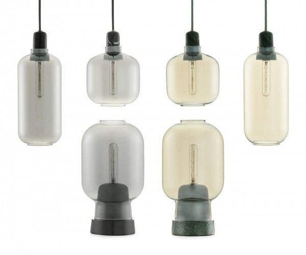 Normann Copenhagen Lampe Amp Smokeblack