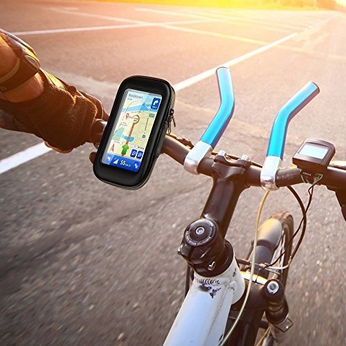 OKCS Fahrradhalterung Lenkradhalterung Bike mit wasserdichter Schutzhülle Tasche Universal für Sma