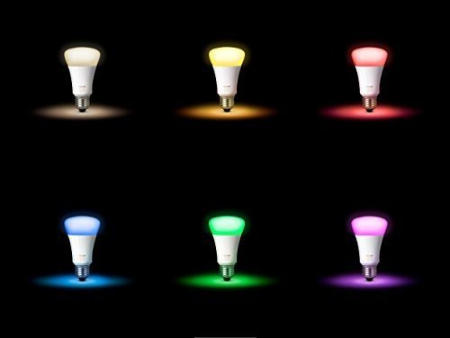 Philips Hue White & Color Ambiance E27 LED Lampe Starter Set, drei Lampen 3. Generation inkl. Bridge