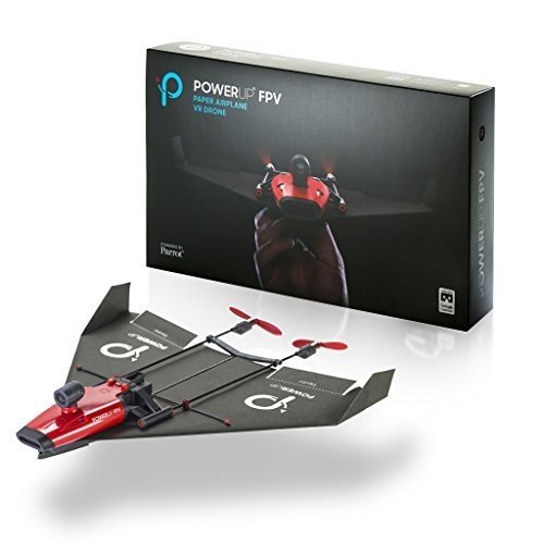 PowerUp FPV Smartphone Papier Flugzeug mit Live Streaming Kamera gesteuert