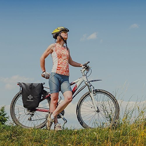 Premium-Fahrradtasche für den Gepäckträger • Große Rad-Tasche mit abnehmbarem Schultergurt fü