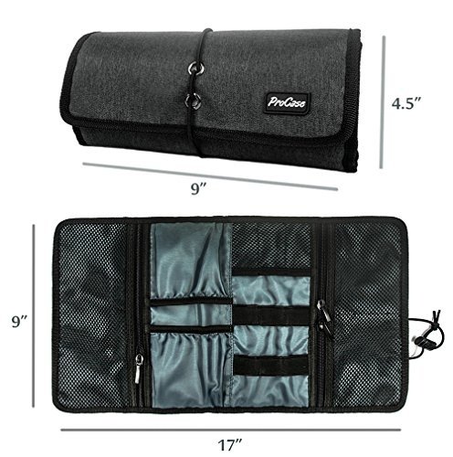 ProCase Travel Gear Organizer Elektronik Zubehör Tasche, Kleine Gadget Tragetasche Aufbewahrungstas