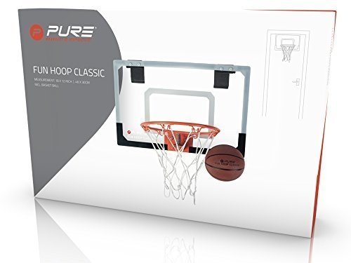 Pure2Improve Klassik Indoor-Basketballkorb, Transparent, 46 x 30 cm