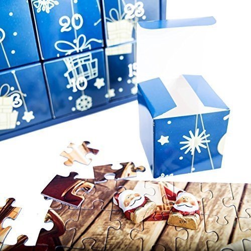 Puzzle-Adventskalender mit eigenem Fotopuzzle von fotopuzzle.de | 200 Teile | verschiedene Kalender-