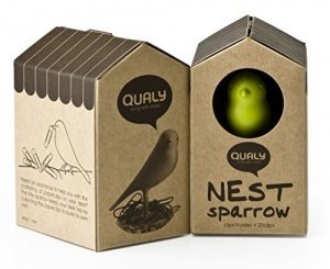 Qualy Büroklammern-Aufbewahrung Nest Sparrow