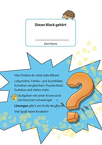 Rätselblock ab 5 Jahre: Kunterbunter Rätselspaß