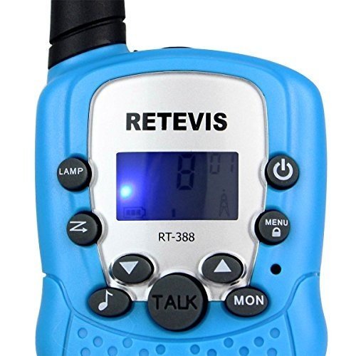 Retevis RT-388 Walkie Talkie für Kinder 8 Kanäle Funkgerät mit LC-Display Taschenlampe Walki Talk