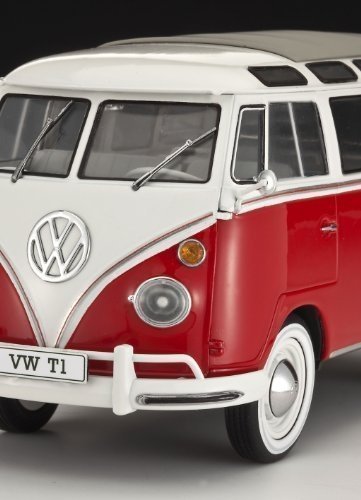 Revell Modellbausatz Auto 1:24 - Volkswagen VW T1 Bulli Samba Bus  im Maßstab 1:24, Level 5, origin