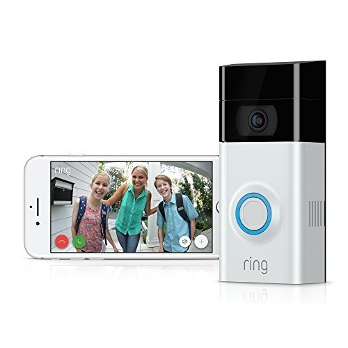 Ring Video Doorbell 2 - Video Türklingel 2 1080p HD Video, Gegensprechfunktion, Bewegungsmelder, WL