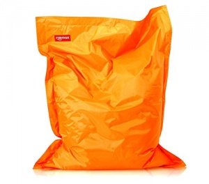 ROOMOX Original XXL Sitzsack für drinnen und draußen Stoff 160 x 120 x 30 cm, Orange