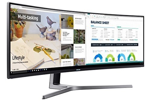 Samsung C49HG90DMU 124,20 cm (49 Zoll) LED Multitasking Monitor (2x HDMI, Display Port, Mini-Display