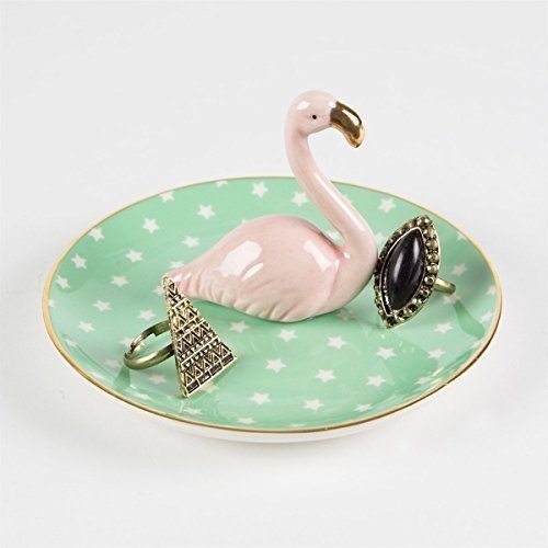 Sass & Belle Schmuckständer Teller Flamingo