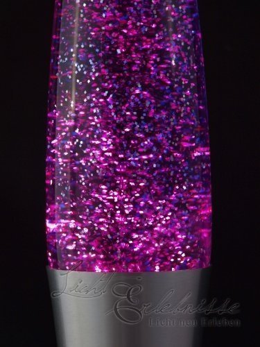 Schöne Glitterlampe Lavalampe "Jenny" in lila Magmalampe