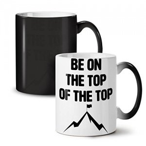Sein Auf Oben Berg Everest Traum NEU Schwarz Farbe Ändern Tee Kaffe Keramik Tasse 11 oz | Wellcoda